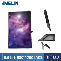 8 inch 800*1280 high resolution with LVDS 100% new lcd displayIPS TFT LCD