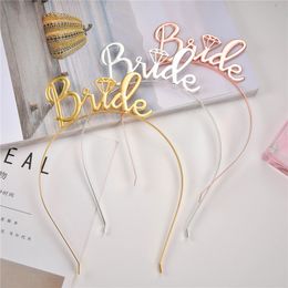 Wedding Hair Gold Bride to Be Bridesmaid Bridal Shower Party Rhinestone Tiara Crown Bachelorette Party Favour yq01944