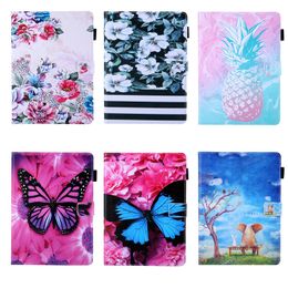 Leather Case For Ipad 10.5 2019 Mini 6 1 2 3 4 5 ipad Air 5 6 7 8 9 9.7 Pro 11 Wallet Rabbit Rose Butterfly Flower Pineapple Animal Flip Cover