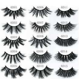 New 8 pairs natural false eyelashes fake lashes 1 box mink eyelashes Volume Thick EyeLashes Wispy Handmade Makeup Beauty Extension Tools