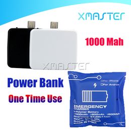 Mini Power Bank One Time Use Portable Charging Treasure For Universal Mobile Phone Emergency Portable Battery Powerbank for Phone Android