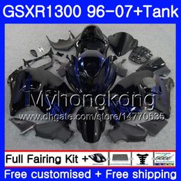 Body For SUZUKI GSX R1300 GSXR1300 Black blue 96 02 03 04 05 06 07 333HM.44 GSXR 1300 Hayabusa 1996 2002 2003 2004 2005 2006 2007 Fairing