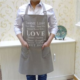 Pure cotton kitchen girdle Nordic coffee restaurant waiter uniform bakery cake shop apron for men and women