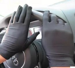 Fashion-men's summer thin elastic Large white gloves male black Colour Etiquette gloves driving wholesale tb006