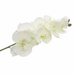 Orchid Artificial Flowers Silk Butterfly Phalaenopsis Fake Flower For DIY Party Festival Bouquet Wedding Home Hotel Decoration