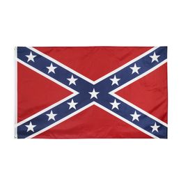 Confederate Flag US Battle Southern Flag 150*90cm Polyester National Flags Two Sides Printed Civil War Flags HHA-1386
