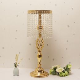 New Flower bowl tall candelabra wedding Centrepiece crystal wholesale dcor0893