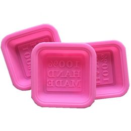 Delicate Cute Craft Art Square Silicone Oven Handmade Soap Moulds DIY Soap Mould Baking Moulds Random Colour LX1328