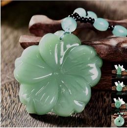 Mix Chinese Handmade Natural Jade Healing Crystal Carved Buddha Reiki Elephant Amulet Lucky Pendant Necklace Fine Jewellery Charm