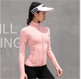 New Euro-American style Fitness Yoga clothes, fast-drying, breathable fitness long-sleeved running sports jacket for women in autumn and win