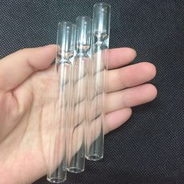 Newest Nice Pyrex Glass Philtre Case Tube Transparent Holder Mounthpiece Mouth Tip Portable For Cigarette Smoking Pipe Multiple Uses Hot Cake