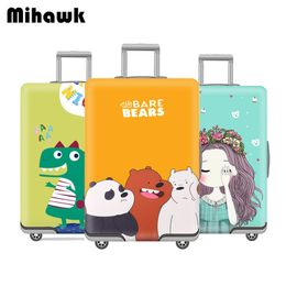 Mihawk Cute Elastic Luggage Cover Cartoon Trolley Suitcase Student Kid Protect Dust Bag For 18-32 Inch Case Travel Accessories CJ191219