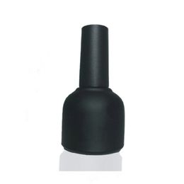 10ml Empty Nail Polish Bottle Cosmetic Containers Nail Glass Bottles with Brush Black Glass With A Lid Brush F3222