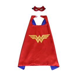 102 designs Superhero Cape and Mask Christmas Halloween Costume Double Sided Birthday Party Dress Up Cosplay Mask For Kids Children Favour Mystery Gift