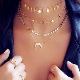 5 pcs cute smooth star tiny mini star charm link chain Vermeil gold filled 2019 fine 925 sterling silver classic trendy necklace