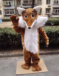 Halloween plush fox Mascot Costume Top Quality Cartoon Animal Anime theme character Christmas Carnival Party Costumes