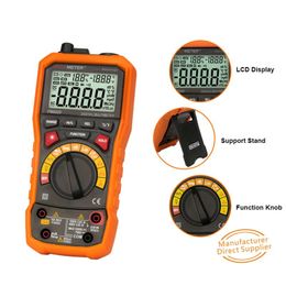 Freeshipping 8229 5 in 1 Auto Digital Multimeter With Multi-function Lux Sound Level Frequency Temperature Humidity Tester Mete