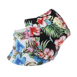 Spring summber lady girls fashion cotton hats easy take women Retro fisherman hat sunflower sports beach hat double side wear Bucket Hats