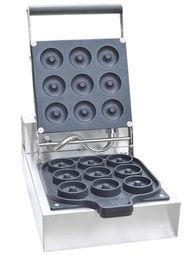 HOT SALE 9pcs Mini Donut Maker Machine 110v 220v Commercial Household Cake Donut Waffle Making Machine