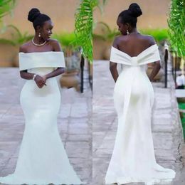 Mermaid Saudi African Bridesmaid Dresses Off the Shoulder Long Custom Made Wedding Maid of Honour Gowns Robes Bal Vestidos De Fiesta