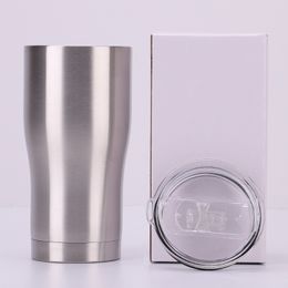 New 12oz Curved Tumbler with Lid Stainless Steel Beer Cup Car Mug Summer Drinkware Free Shipping