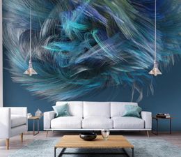 Custom photo wallpapers 3d Simple abstract Colourful wavy wallpapers for living room bedroom wall paper for kids room 3D Background wall 2020