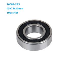 10pcs/lot 16009RS 16009-2RS 16009 RS 2RS rubber shielded 45x75x10mm Deep Groove Ball bearing 45*75*10mm