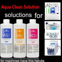 Microdermabrasion Aqua Peeling Solution AS1 SA2 AO3 Bottles 400ml Per Bottle Hydra Facial Dermabrasion For Normal Skin