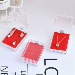 [DDisplay]Transparent Romantic Jewelry Necklace Box Waterproof Sweetie Pendant Organizer Moisture Proof Honey Gift Earring Stand Holder