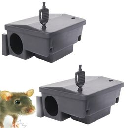 Medium Lock Rate Bait Station Traps Pest Control Protect Cover Rodent Rodenticide Plastic Box Outdoor waterproof Catch Mice Tool Direct Sale from Manufacture