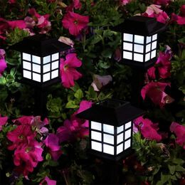 Colorful Box LED Solar Lantern Lawn Lamps Waterproof Outdoor Garden Solar Spotlight Pathway Landscape Retro Solar Underground light