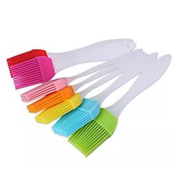 Silicone BBQ brush Oil Brushes Multi Colour Silicone For Cake Bread Butter Baking Tools Safety BBQ Brush Heat Resisting LX1859