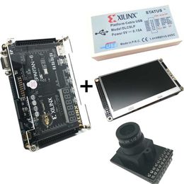 Freeshipping Xilinx FPGA video processing kit XC6SLX9 development board + Platform USB Download Cable+4.3 inch TFT LCD+OV5640 Camera XL017