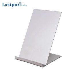 Stainless Steel Metal T Shirt Display Rack Shirt Rack Photo Holder Bracket Desk Poster Cardboard Display Stand Exhibition Shelf