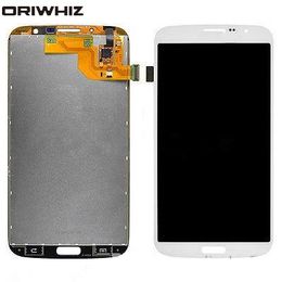 ORIWHIZ LCD Display Touch Digitizer Screen Replacement Assembly for Samsung Galaxy Mega 6.3 i9200 i9205 white and blue