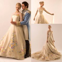 Vestido Gowns De Noiva New Fashion Design Cinderella Princess Embroidery Wedding Dresses Champagne Ball