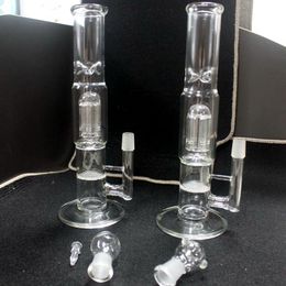 12 inch Colorful glass beaker bongs Hookahs with 6 arms percolator heady smoking water pipe