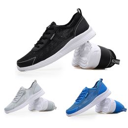 Designer Fashion Breathable Running shoes men women Black Blue Grey Navy Blue Homemade brand Made in China sports trainers sneakers 39-44