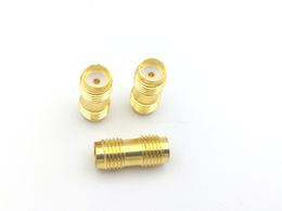 1000PCS Gold Plated SMA female to SMA female jack in series RF coaxial adapter