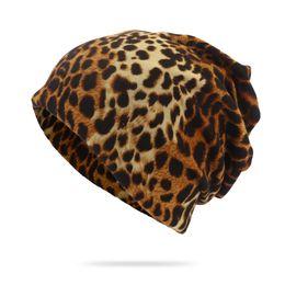 Head hat fashion leopard print dual-purpose hat twist cap neck hat WL832