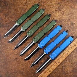 Mini knife high-tech automatic knife D2 blade aviation aluminum handle double-action tactical breaker outdoor camping pocket EDC tool