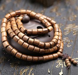 A string of wooden chicken wings wooden bracelets, 108 wooden barrels, beads, men and women bracelets WY355