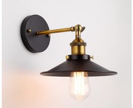 American vintage wall lamps indoor lighting bedside lamps for the house sconce diameter 24CM 22 cm 110 V / 220 V E27