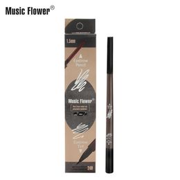 Music Flower Makeup Dual-ended Eyebrow Pencil + Liquid Eye Brow Pen Natural Waterproof Long Lasting Eyebrow Enhancers 3 Colors