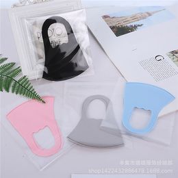Ice Silk Children protective Masks Boys Girls Cartoon Mouth Kids Anti-Dust Breathable Earloop Washable Reusable Cotton Face Masks