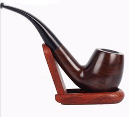 Direct selling handmade ebony pipe, curved handle, cigarette holder, cigarette filter, Philtre element accessories wholesale.