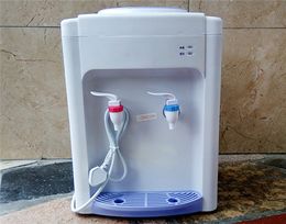 FREE SHIPPING White Home Desktop Mini Warm&Hot Water Dispenser Pushing Switch Convenient Getting Water Energy-saving Water Heating Machine