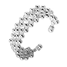Hot Sales 925 Sterling Silver nice Women Grape Cuff Bangles Fashion Costume Bangles Jewelry Wholesale