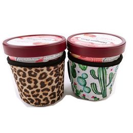 Neoprene Ice Cream Cover Leopard Print Sunflower Can Cooler Covers Cactus Lolly Bags Ice Cream Holder ZZA2216 1000Pcs