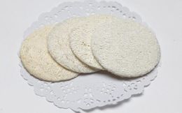 Brushes Sponges Scrubbers 5.5cm Roud Natural Loofah Pad Face Makeup Remove Exfoliating and Dead Skin Bath Shower